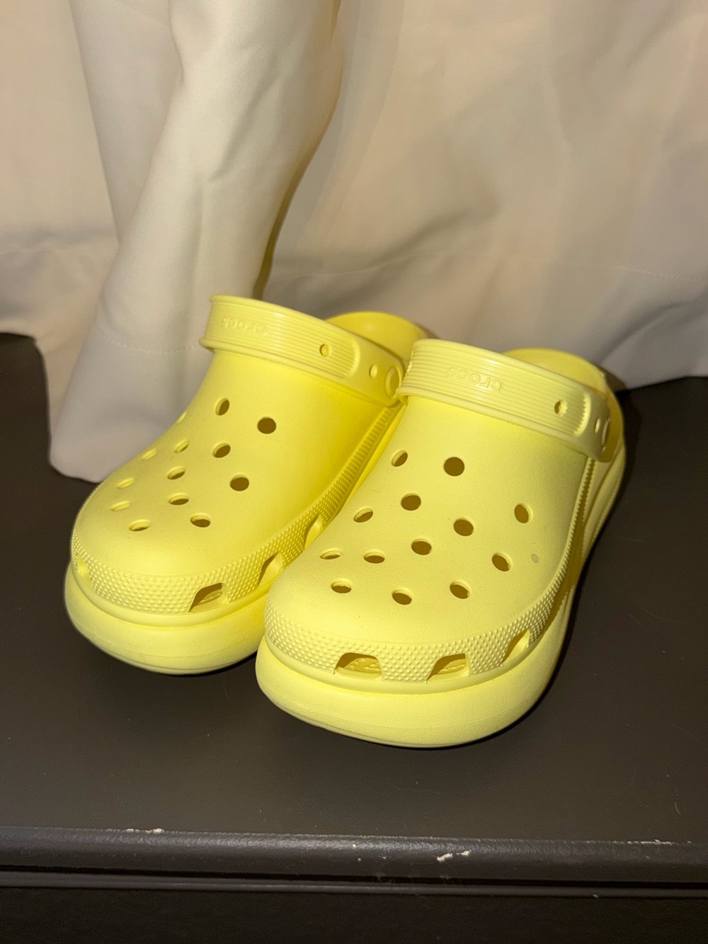 CROCS Platform Classic Clog in Bright Yellow